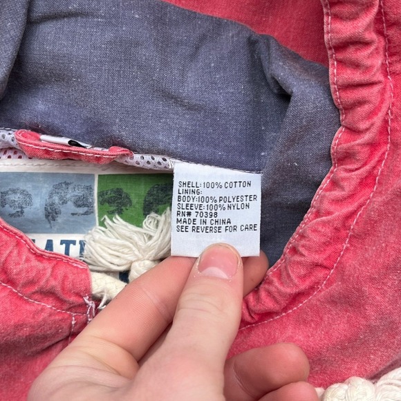 Vintage Jonathan Stone Native Waves Pink Hooded Jacket XL Sunland Vanilla Shops - Picture 5 of 12